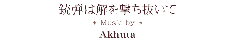 銃弾は解を撃ち抜いて sound by Akhuta