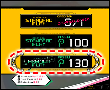 プレミアムプレー項目