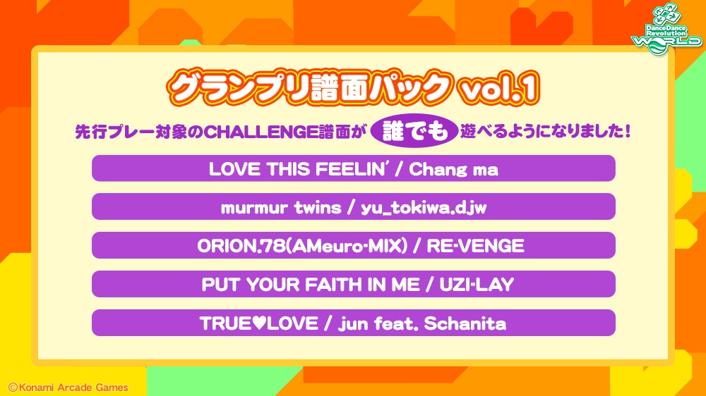グランプリ譜面パック vol.1