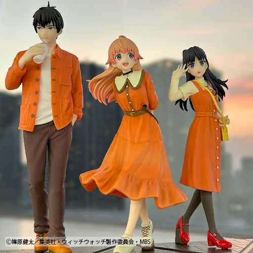 ウィッチウォッチ　秋色コーデでお出かけ♪フィギュア　若月ニコ　乙木守仁　宮尾音夢 コナミプライズコレクション