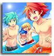 ドキッ！男だらけの海水浴