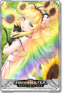 ひまわり畑に架かる虹